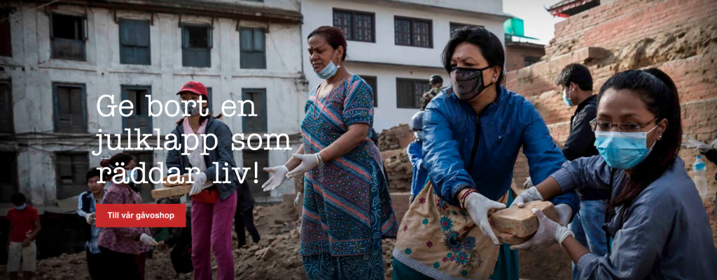 ge välgörenhet i julklapp